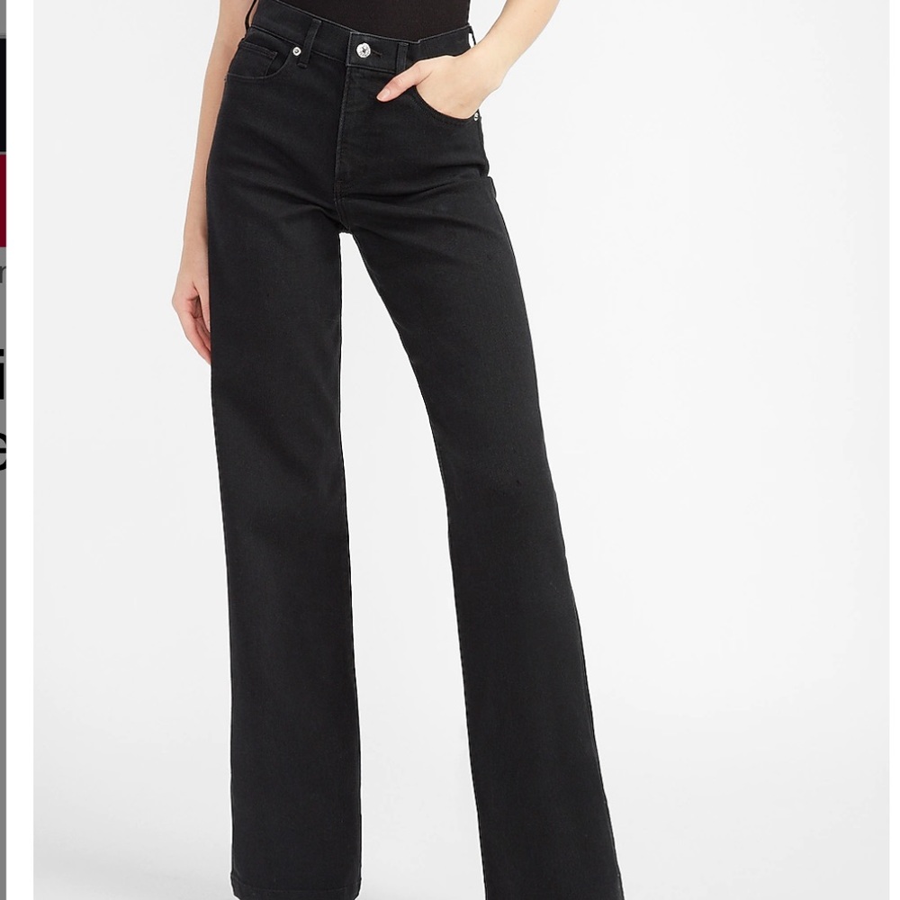 Express High Rise Flare Jeans